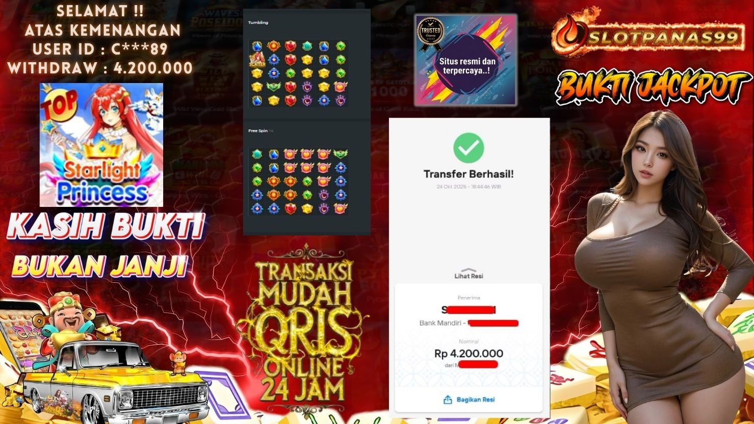 SLOTPANAS99 JACKPOT SLOT STARLIGHT PRINCESS